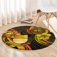 Personalised Kiribati Independence Day Round Carpet 46th Anniversary