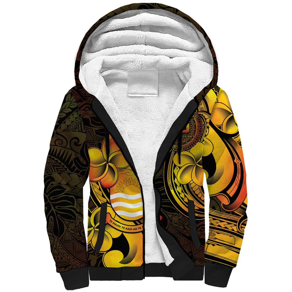 Personalised Kiribati Independence Day Sherpa Hoodie 46th Anniversary