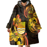 Personalised Kiribati Independence Day Wearable Blanket Hoodie 46th Anniversary