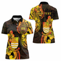 Personalised Kiribati Independence Day Women Polo Shirt 46th Anniversary