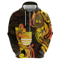 Personalised Kiribati Independence Day Zip Hoodie 46th Anniversary