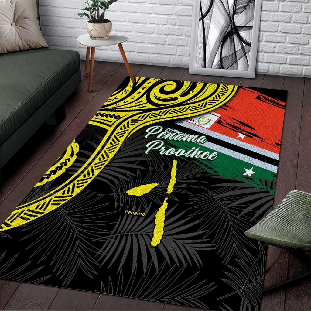 Vanuatu Penama Day Area Rug Grunge Flag Style - Polynesian Pride