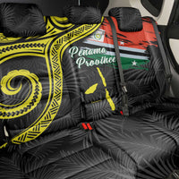 Vanuatu Penama Day Back Car Seat Cover Grunge Flag Style - Polynesian Pride
