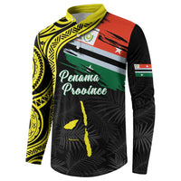 Personalised Vanuatu Penama Day Button Sweatshirt Grunge Flag Style LT05 - Polynesian Pride