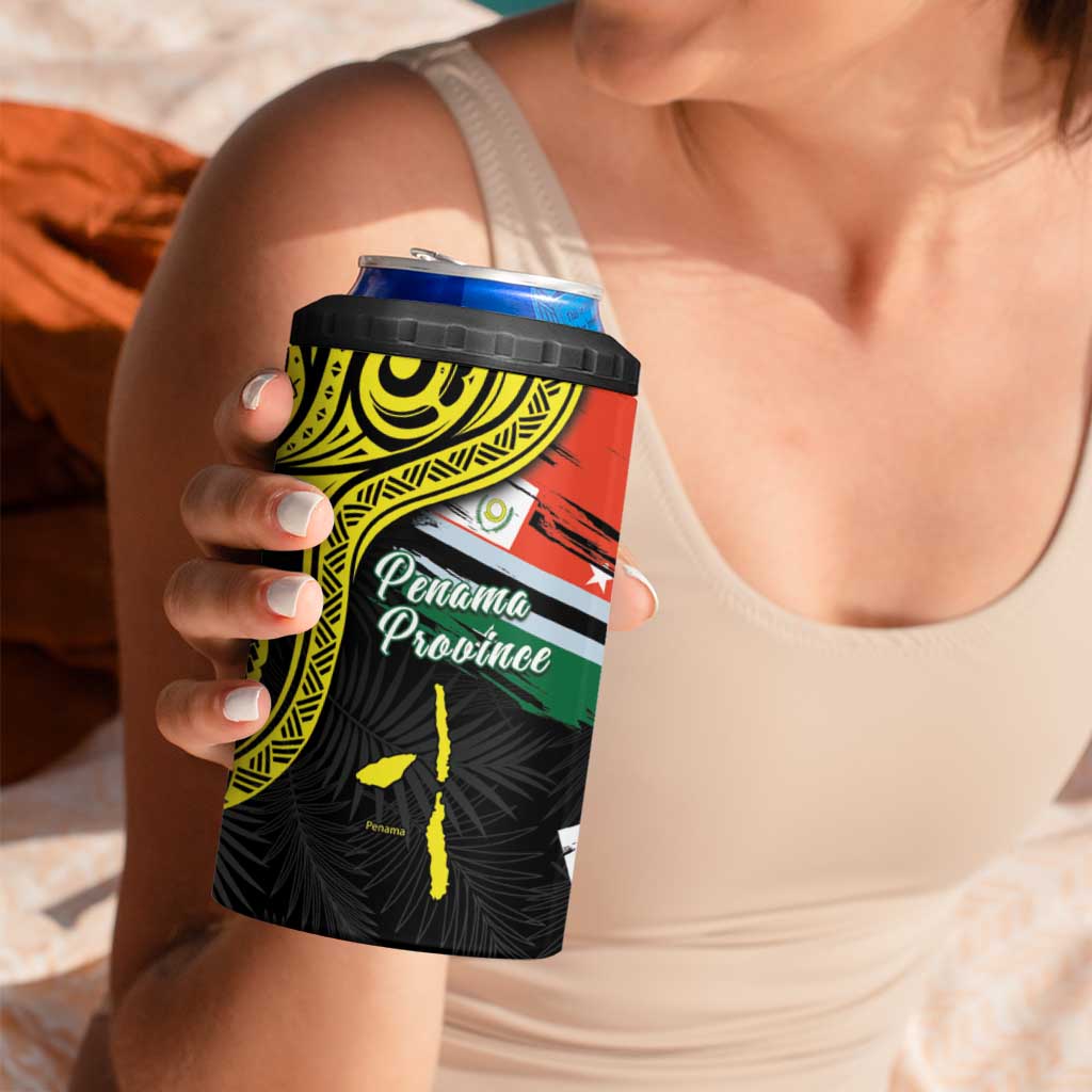 Personalised Vanuatu Penama Day 4 in 1 Can Cooler Tumbler Grunge Flag Style LT05 - Polynesian Pride