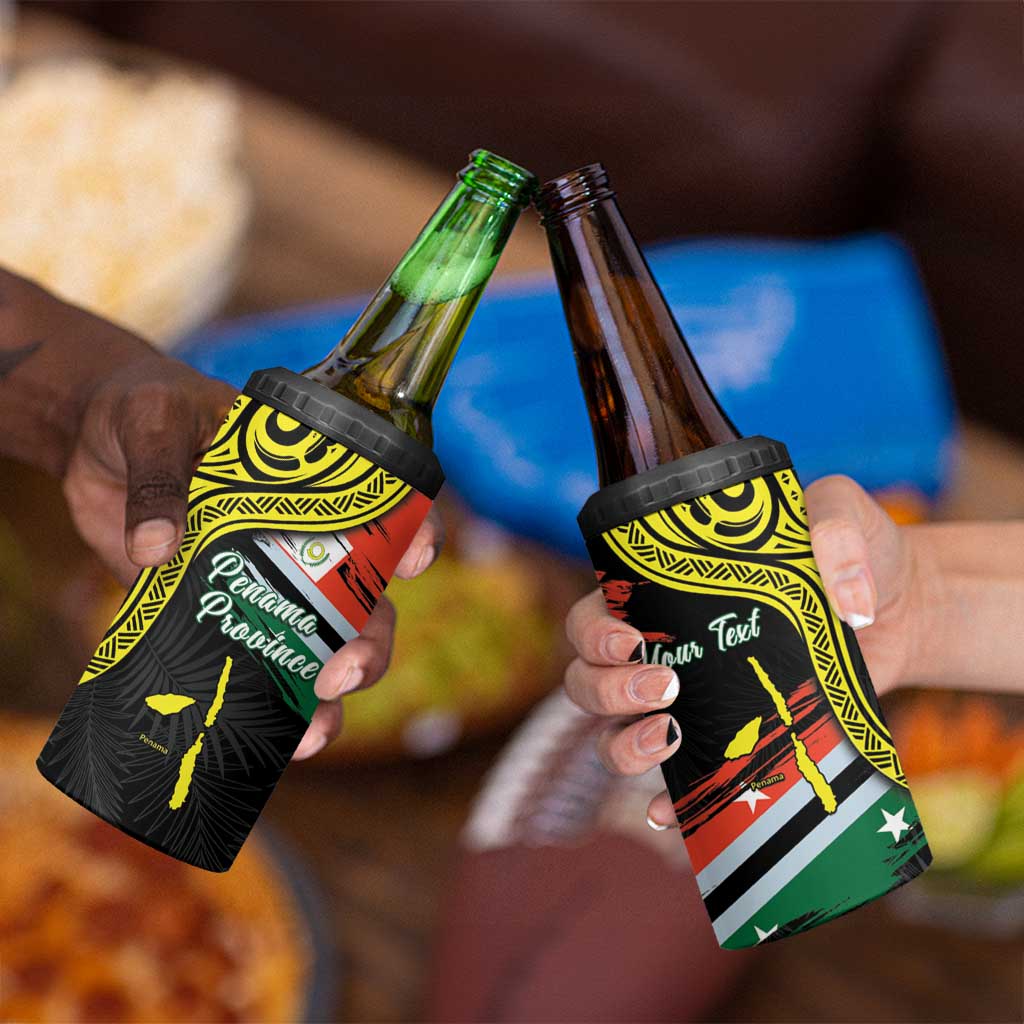 Personalised Vanuatu Penama Day 4 in 1 Can Cooler Tumbler Grunge Flag Style LT05 - Polynesian Pride