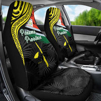 Vanuatu Penama Day Car Seat Cover Grunge Flag Style - Polynesian Pride