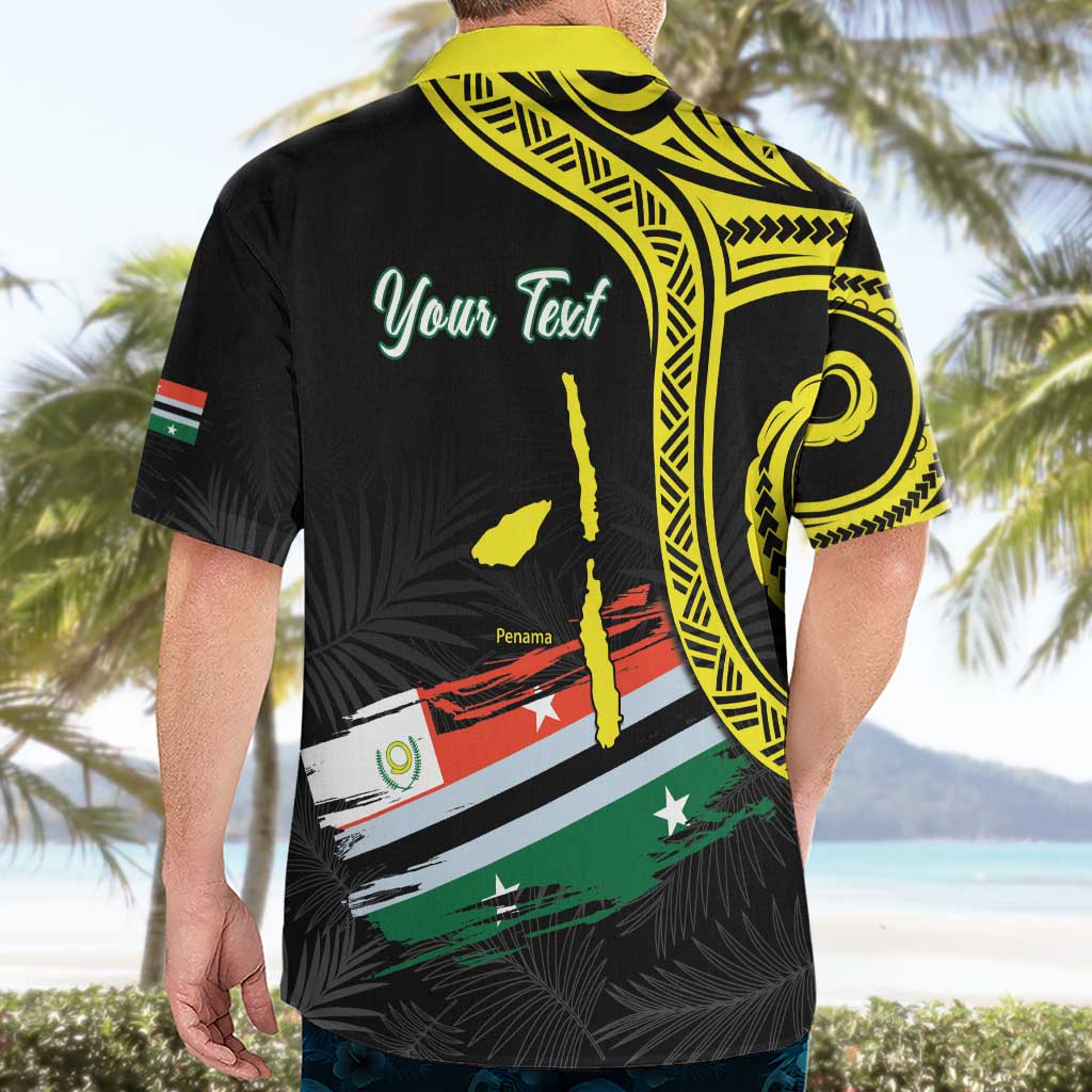 Personalised Vanuatu Penama Day Hawaiian Shirt Grunge Flag Style LT05 - Polynesian Pride