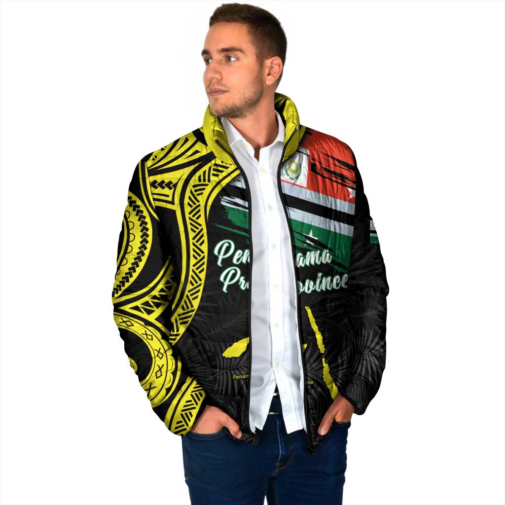 Personalised Vanuatu Penama Day Padded Jacket Grunge Flag Style LT05 - Polynesian Pride