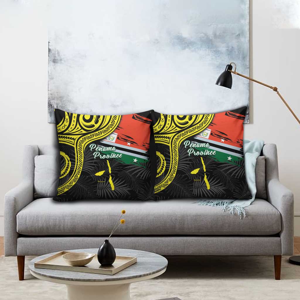 Vanuatu Penama Day Pillow Cover Grunge Flag Style - Polynesian Pride