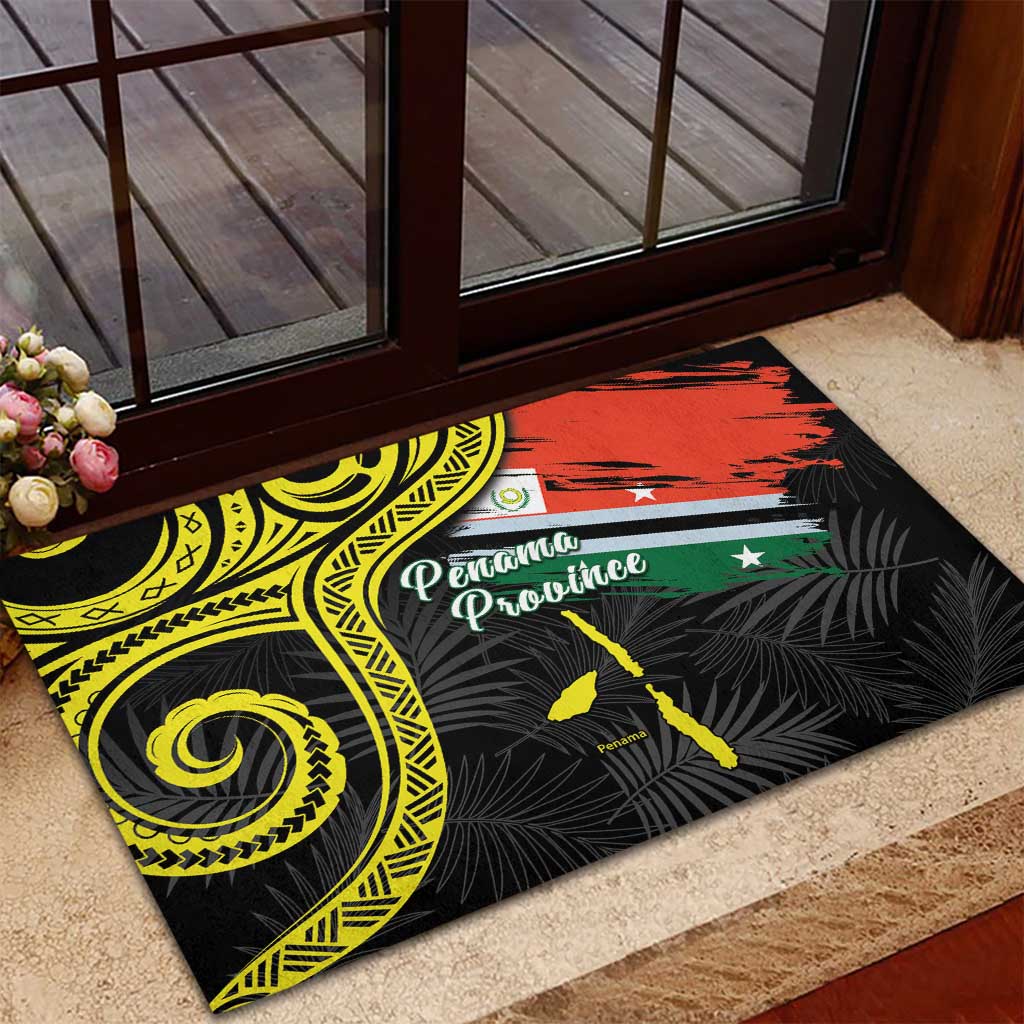 Vanuatu Penama Day Rubber Doormat Grunge Flag Style LT05 - Polynesian Pride