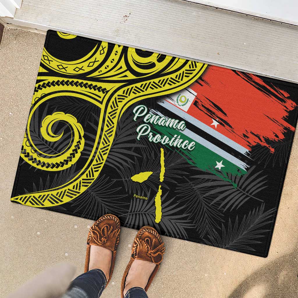 Vanuatu Penama Day Rubber Doormat Grunge Flag Style LT05 - Polynesian Pride