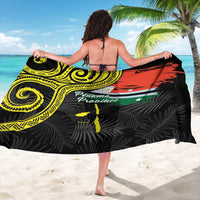 Vanuatu Penama Day Sarong Grunge Flag Style - Polynesian Pride