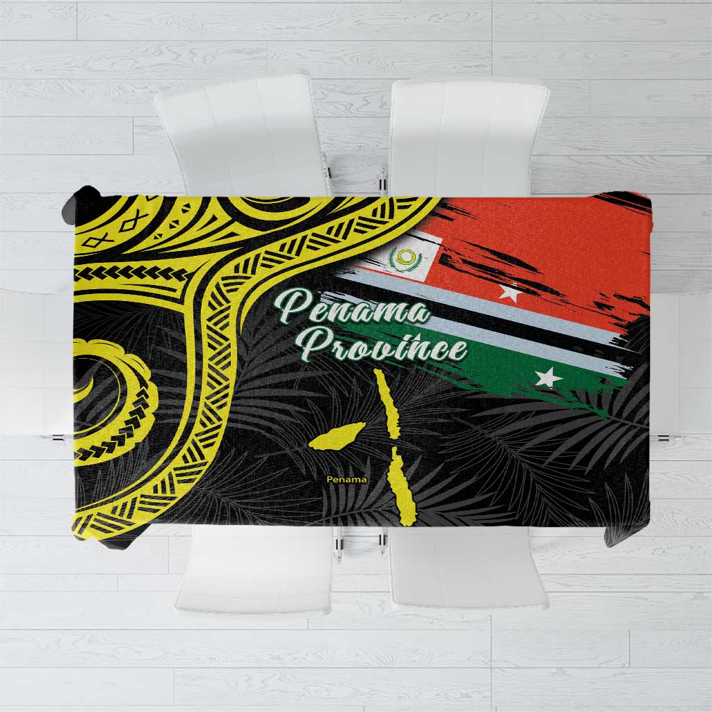 Vanuatu Penama Day Tablecloth Grunge Flag Style LT05 Black - Polynesian Pride
