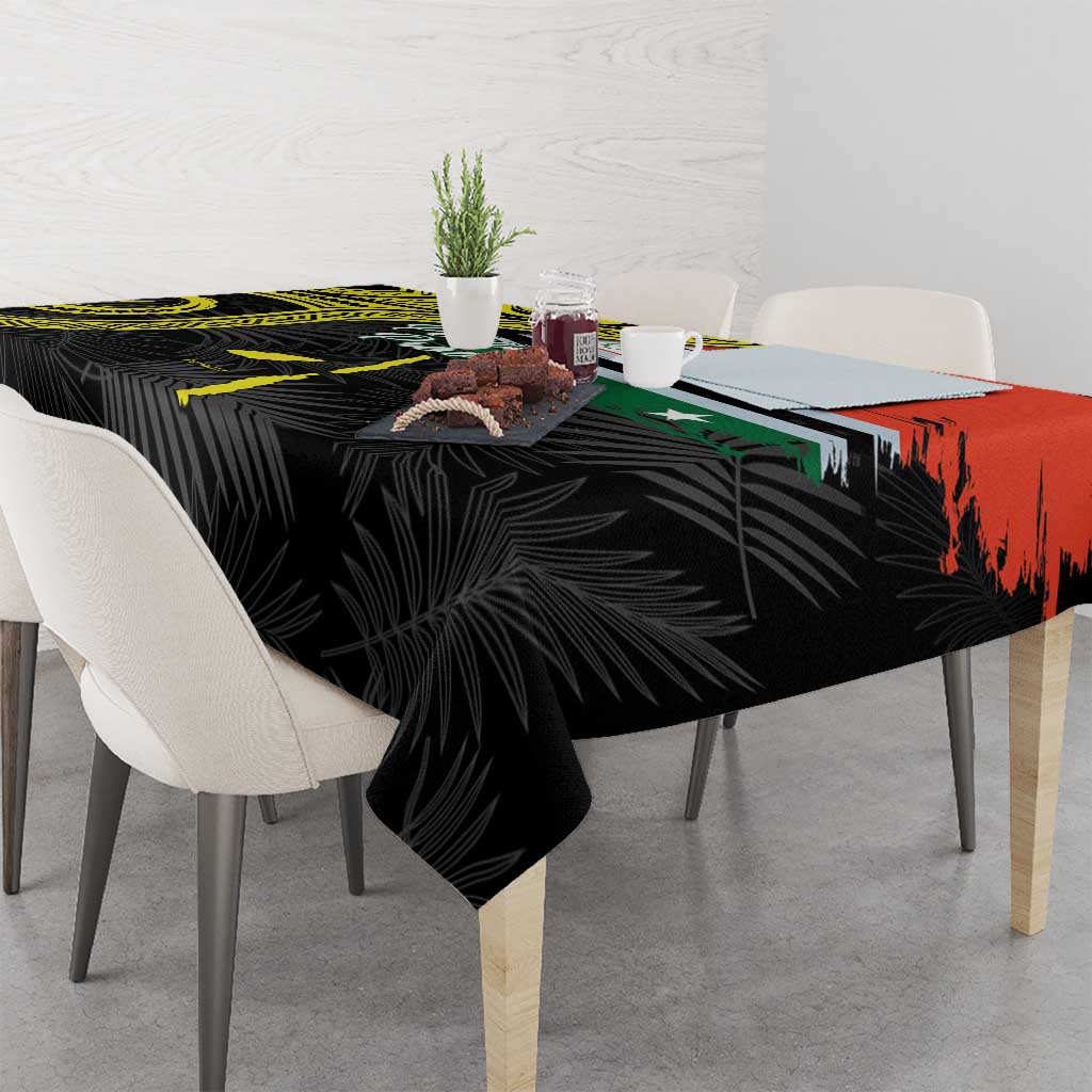 Vanuatu Penama Day Tablecloth Grunge Flag Style LT05 - Polynesian Pride