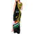 Personalised Vanuatu Penama Day Tank Maxi Dress Grunge Flag Style - Polynesian Pride