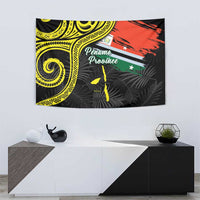 Vanuatu Penama Day Tapestry Grunge Flag Style - Polynesian Pride