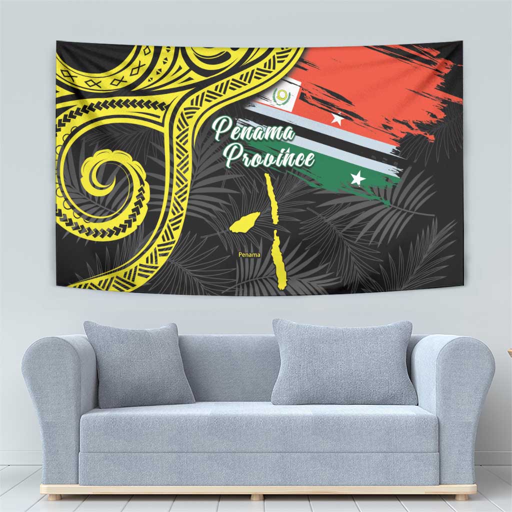 Vanuatu Penama Day Tapestry Grunge Flag Style - Polynesian Pride