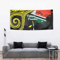 Vanuatu Penama Day Tapestry Grunge Flag Style - Polynesian Pride
