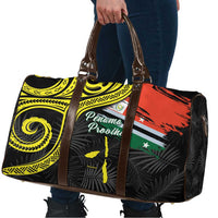 Vanuatu Penama Day Travel Bag Grunge Flag Style - Polynesian Pride