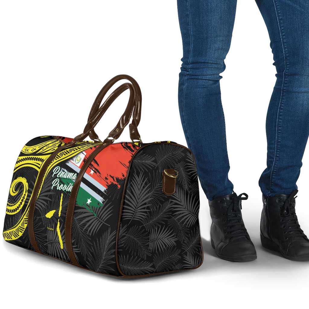 Vanuatu Penama Day Travel Bag Grunge Flag Style - Polynesian Pride