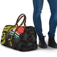Vanuatu Penama Day Travel Bag Grunge Flag Style - Polynesian Pride