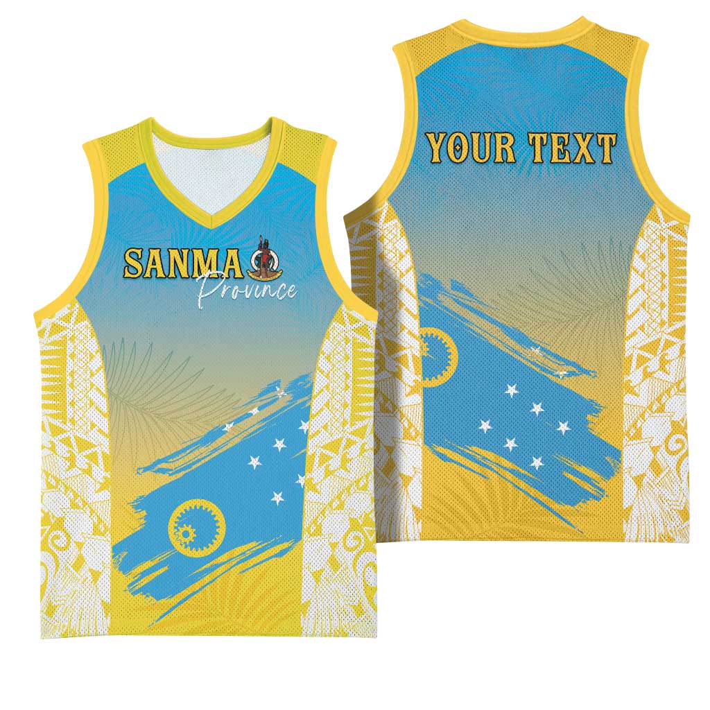 Personalised Vanuatu Sanma Day Basketball Jersey Special Style LT05 - Polynesian Pride