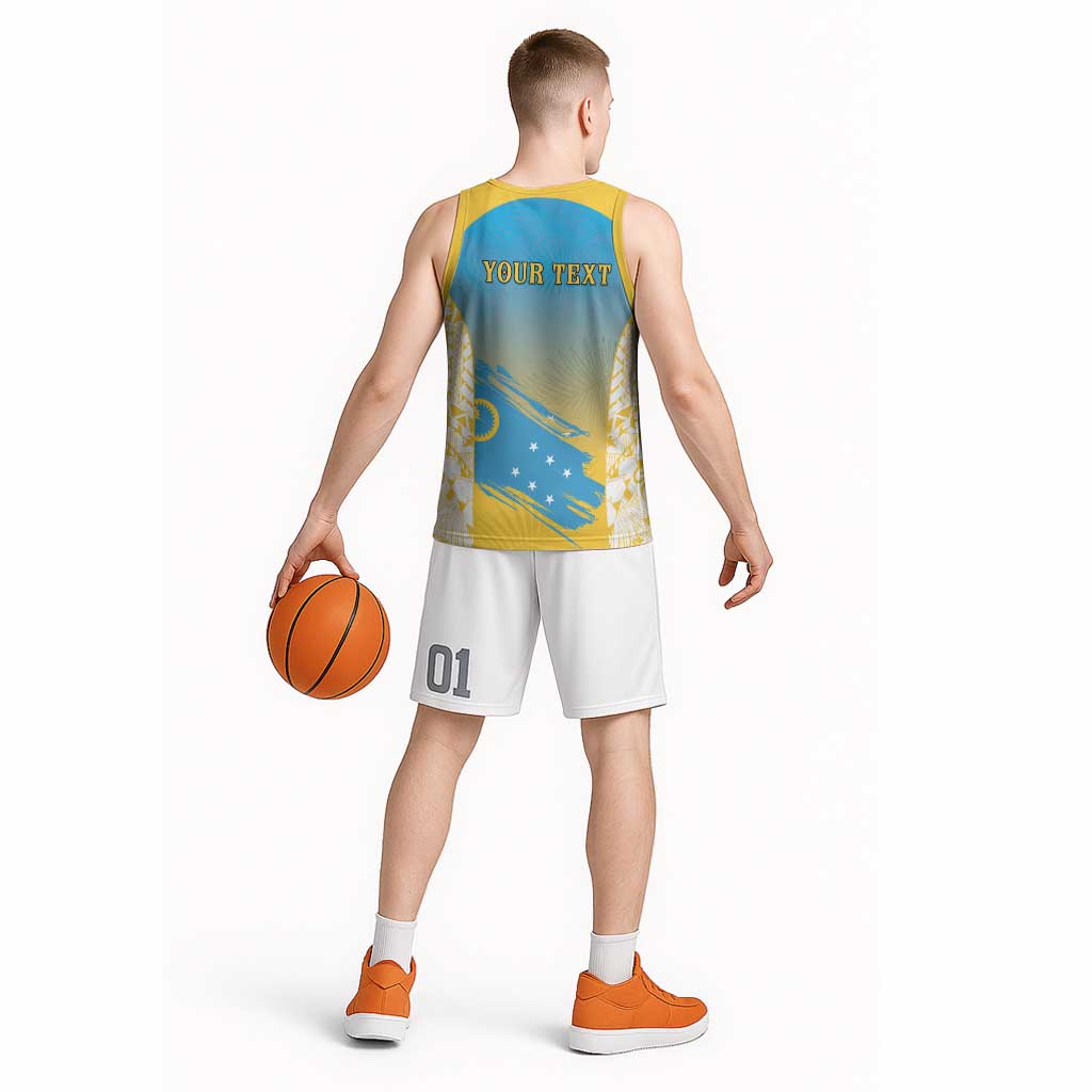 Personalised Vanuatu Sanma Day Basketball Jersey Special Style LT05 - Polynesian Pride