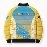 Personalised Vanuatu Sanma Day Bomber Puffer Jacket Special Style LT05 - Polynesian Pride