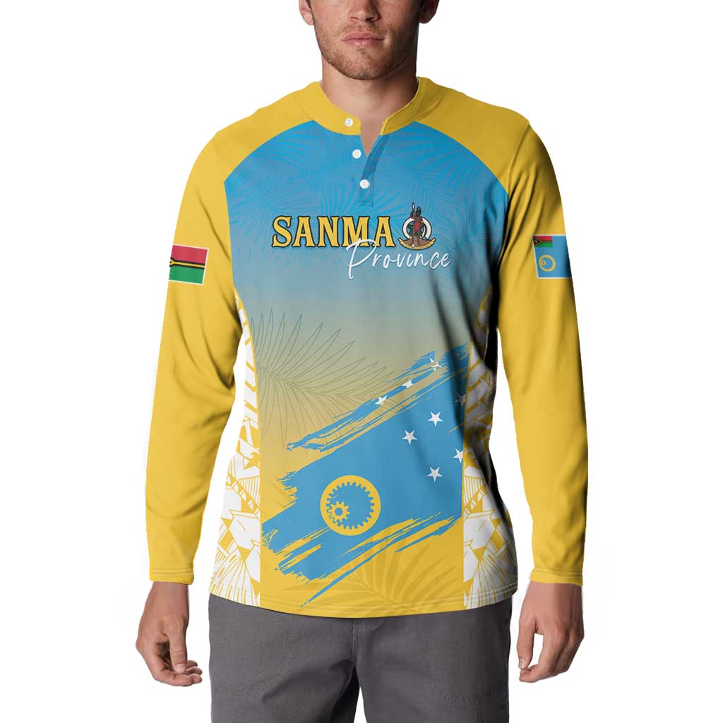 Personalised Vanuatu Sanma Day Button Sweatshirt Special Style LT05 - Polynesian Pride