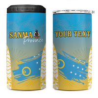 Personalised Vanuatu Sanma Day 4 in 1 Can Cooler Tumbler Special Style LT05 One Size: 16 oz Yellow - Polynesian Pride