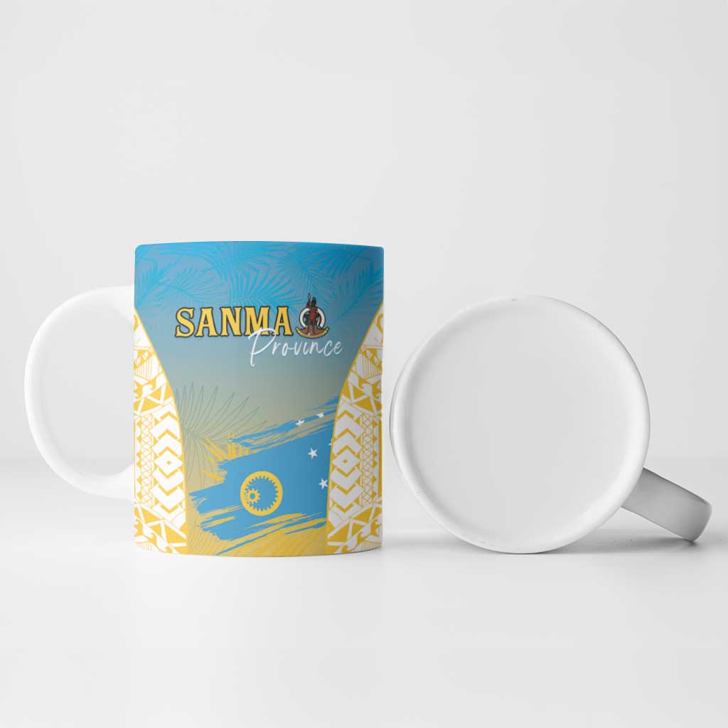 Personalised Vanuatu Sanma Day Ceramic Mug Special Style - Polynesian Pride