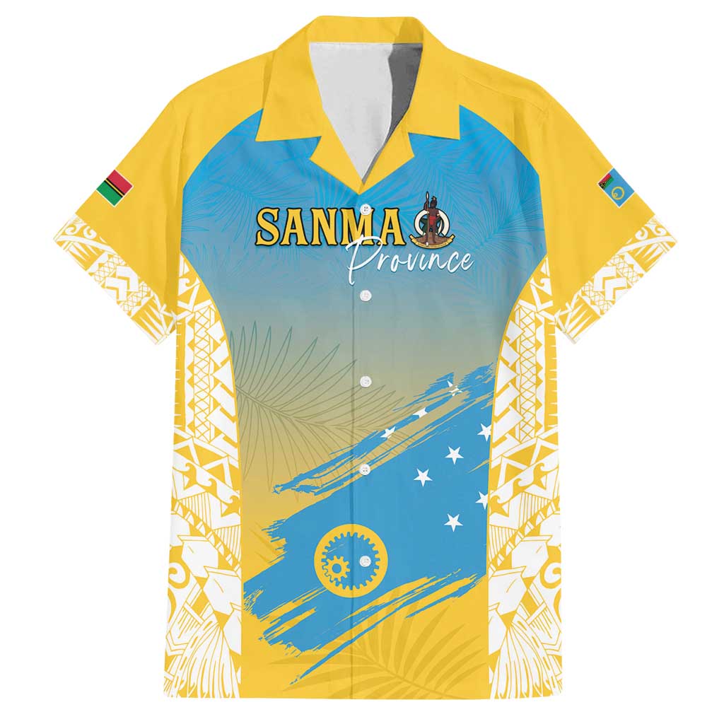 Personalised Vanuatu Sanma Day Family Matching Off Shoulder Short Dress and Hawaiian Shirt Special Style - Polynesian Pride