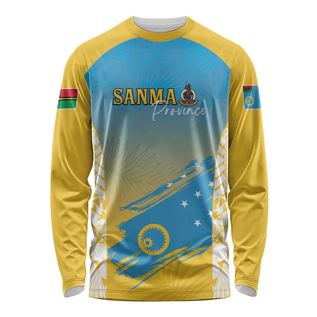 Personalised Vanuatu Sanma Day Long Sleeve Shirt Special Style LT05 Unisex Yellow - Polynesian Pride