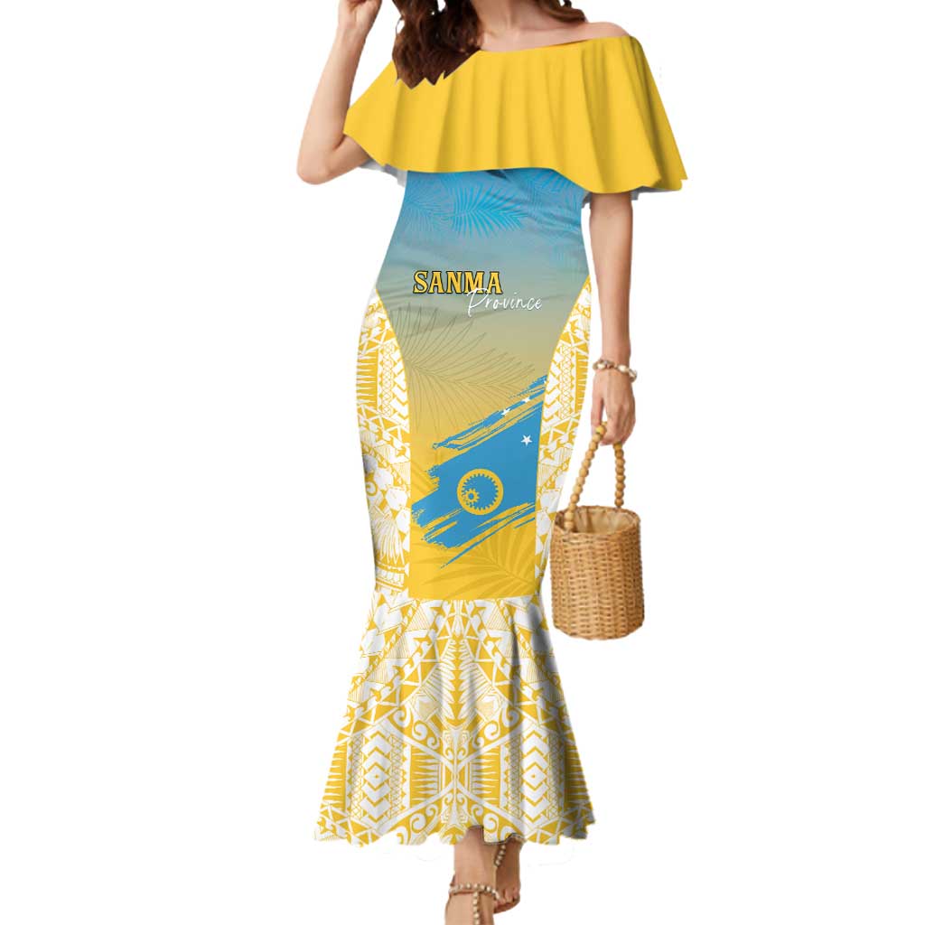 Personalised Vanuatu Sanma Day Mermaid Dress Special Style - Polynesian Pride