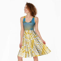 Personalised Vanuatu Sanma Day Midi Dress Special Style - Polynesian Pride