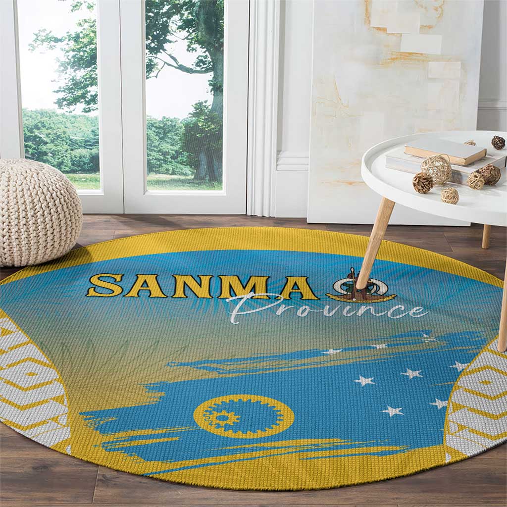 Vanuatu Sanma Day Round Carpet Special Style - Polynesian Pride