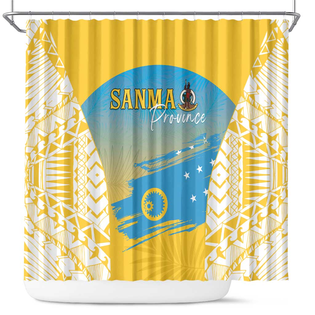 Vanuatu Sanma Day Shower Curtain Special Style - Polynesian Pride