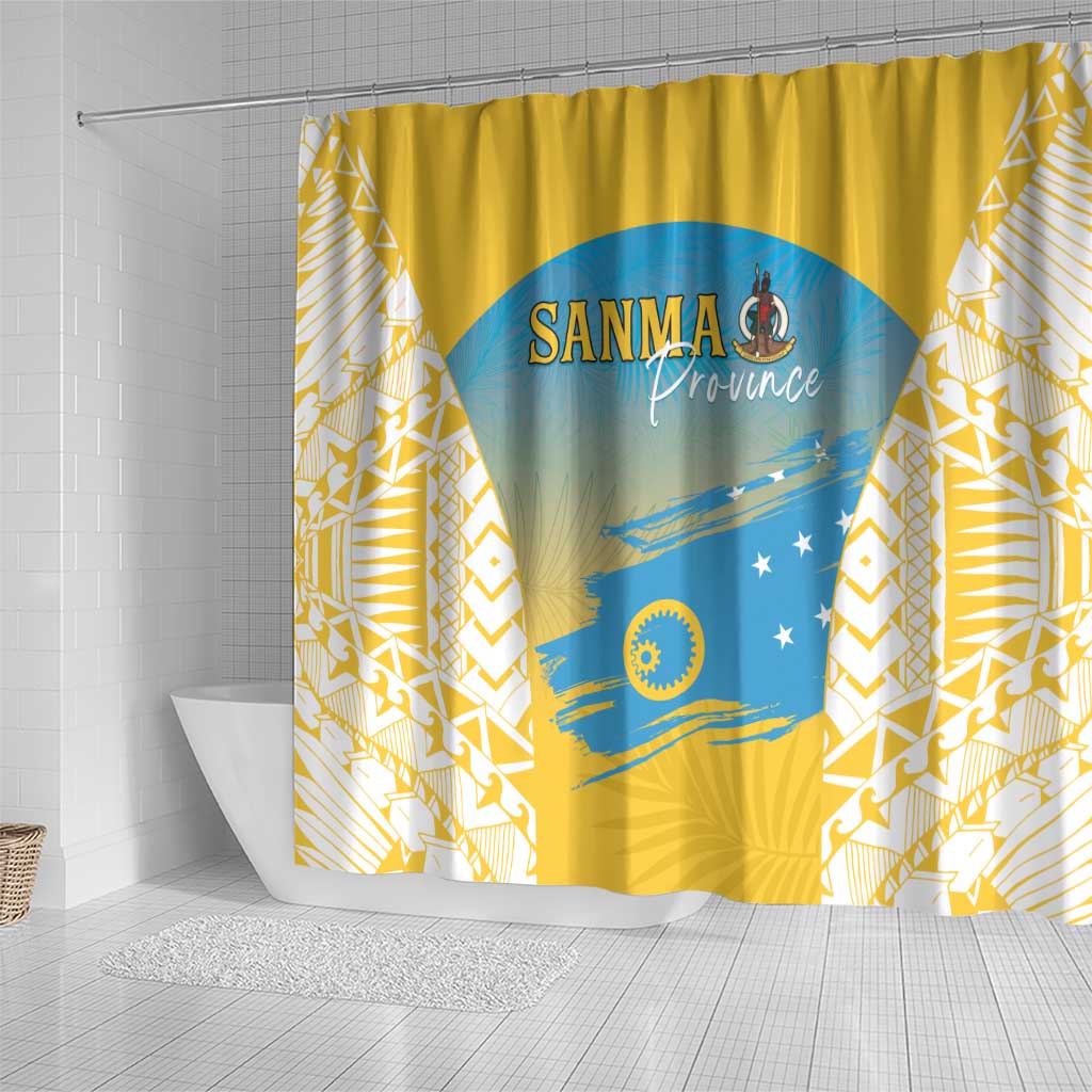 Vanuatu Sanma Day Shower Curtain Special Style - Polynesian Pride