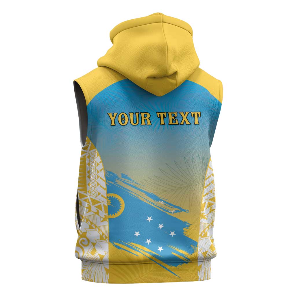 Personalised Vanuatu Sanma Day Sleeveless Hoodie Special Style - Polynesian Pride
