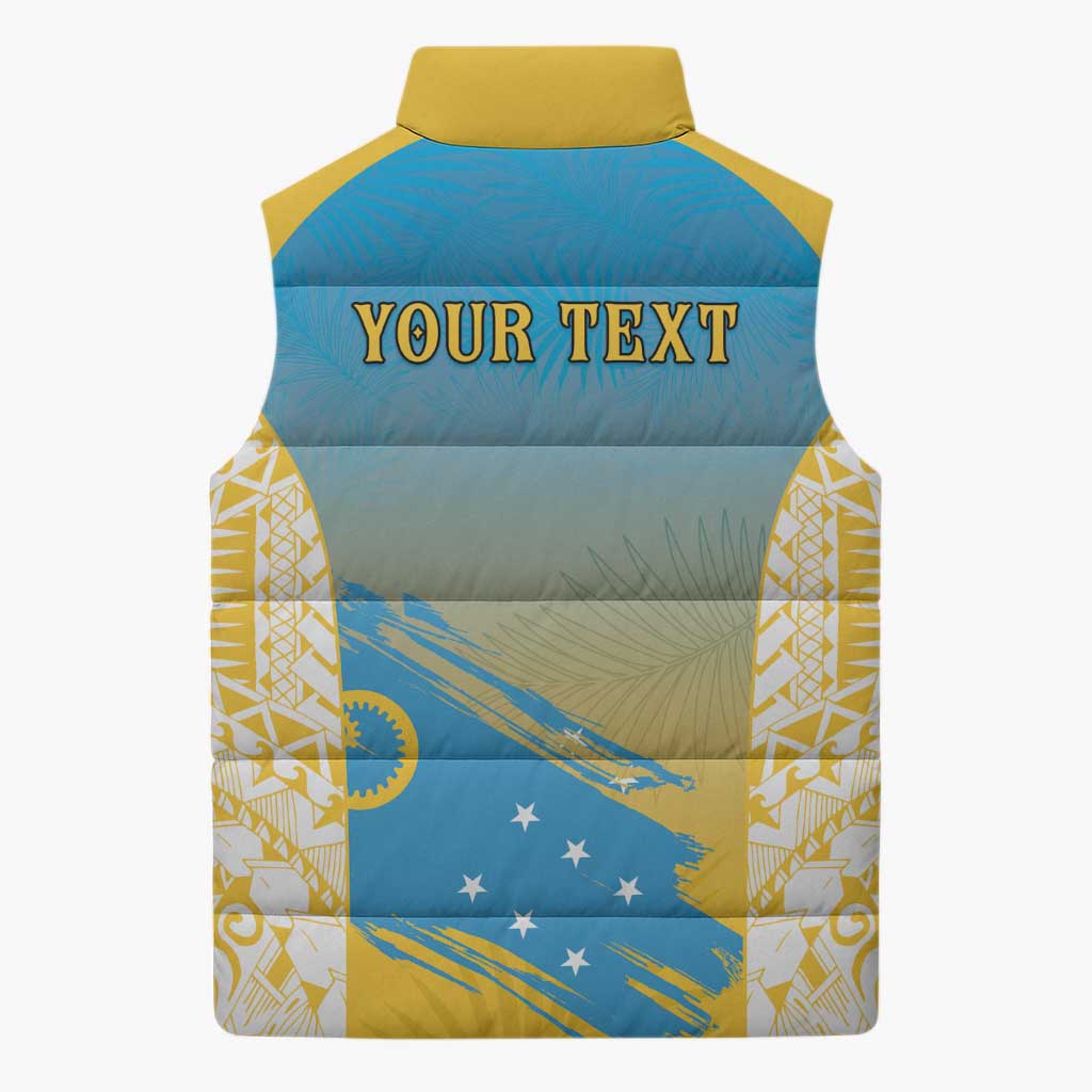 Personalised Vanuatu Sanma Day Sleeveless Puffer Jacket Special Style LT05 - Polynesian Pride