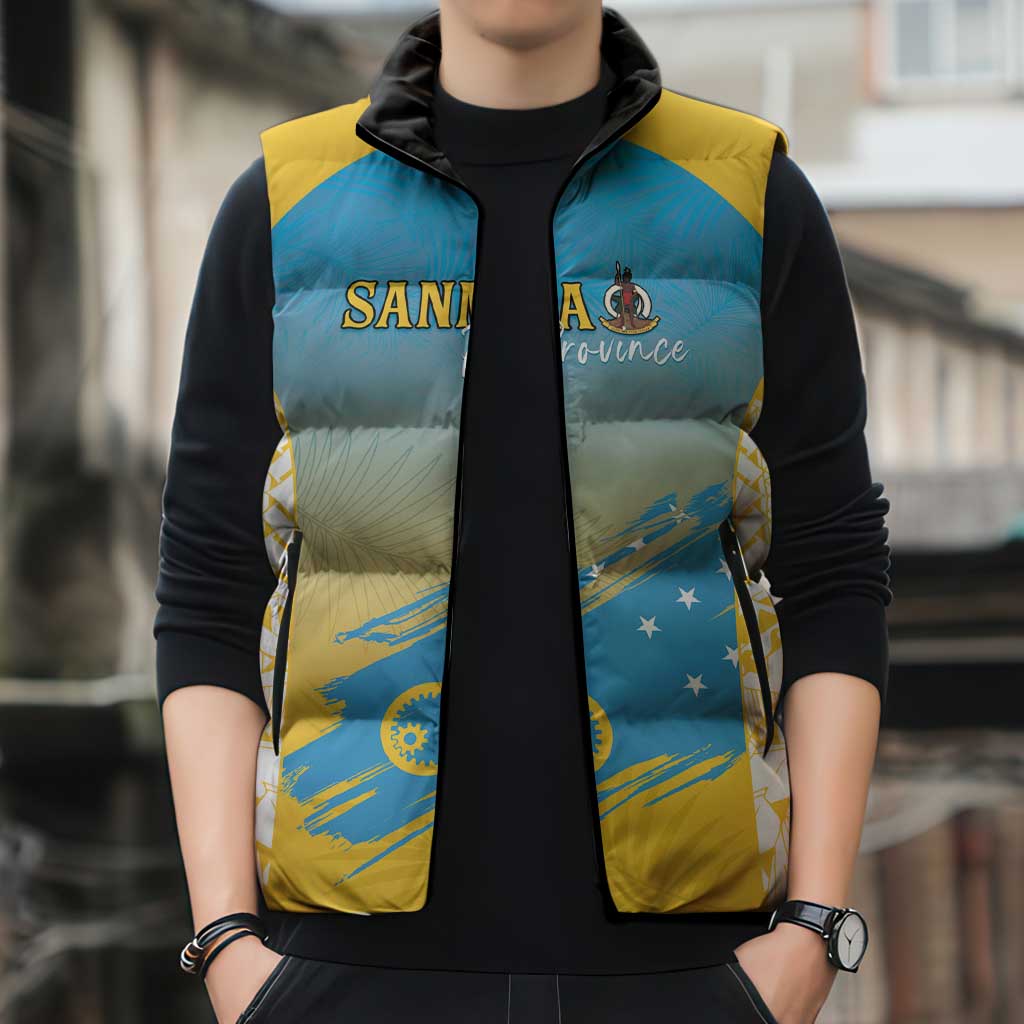 Personalised Vanuatu Sanma Day Sleeveless Puffer Jacket Special Style LT05 - Polynesian Pride