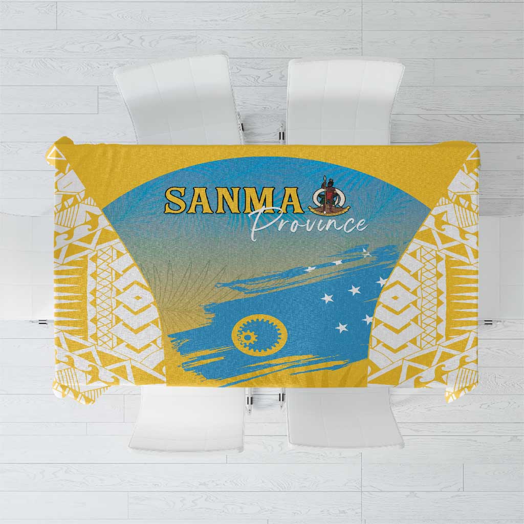 Vanuatu Sanma Day Tablecloth Special Style LT05 Yellow - Polynesian Pride