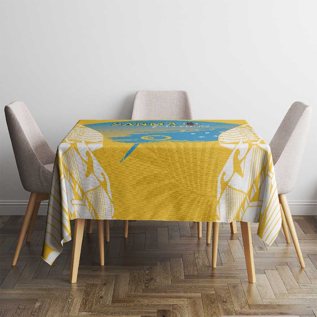 Vanuatu Sanma Day Tablecloth Special Style LT05 - Polynesian Pride