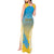 Personalised Vanuatu Sanma Day Tank Maxi Dress Special Style - Polynesian Pride