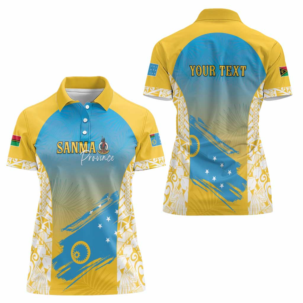 Personalised Vanuatu Sanma Day Women Polo Shirt Special Style - Polynesian Pride