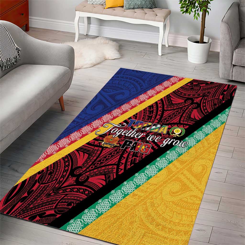 Love Torba PNG Day Area Rug Together We Grow - Polynesian Pride