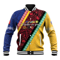 Love Torba PNG Day Baseball Jacket Together We Grow - Polynesian Pride