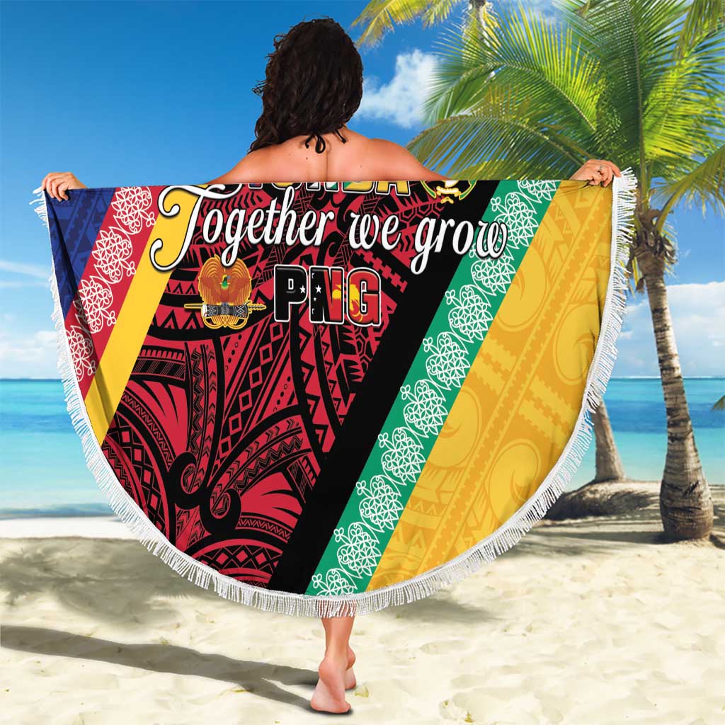 Love Torba PNG Day Beach Blanket Together We Grow - Polynesian Pride