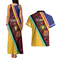 Love Torba PNG Day Couples Matching Tank Maxi Dress and Hawaiian Shirt Together We Grow - Polynesian Pride